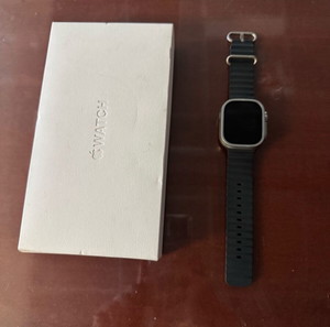 Apple Watch Ultra 49 MM with ocean band dark blue