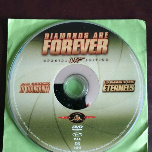 James Bond Diamonds Are Forever DVD like new with subtitles