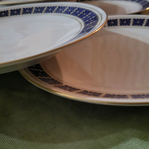 Scherzer Bavaria porcelain dessert plates like new, set of 6