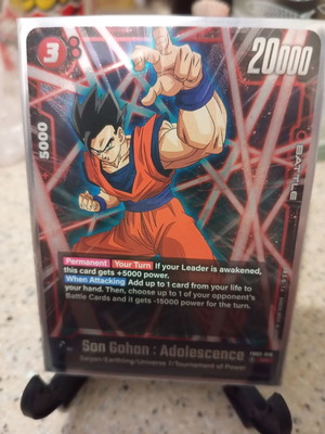 Κάρτα Son Gohan : Adolescence (FB02-018) Fusion World V.1 - Super Rare