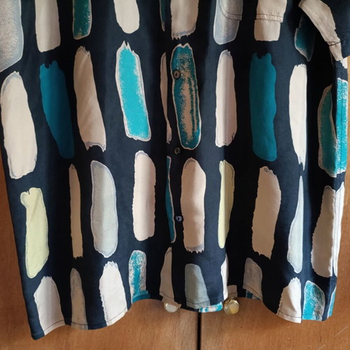 Gianni Abozzi vintage 90s silk shirt, multicolor, large unisex