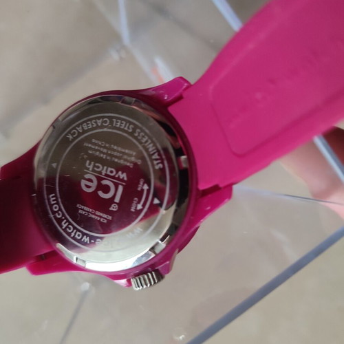 Ice-Watch wristwatch women's like new, pink raspberry