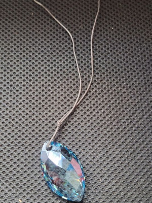 Swarovski κολιέ με γαλάζιο μενταγιόν σαν καινούργιο