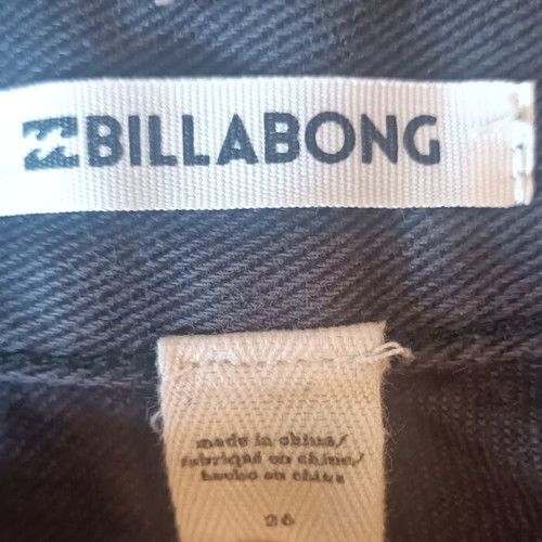 Billabong Women Black Jeans Shorts New, Size 26
