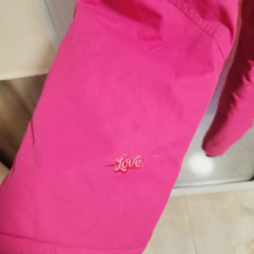 High Experience children's ski pants, size 128, bright cyclamen