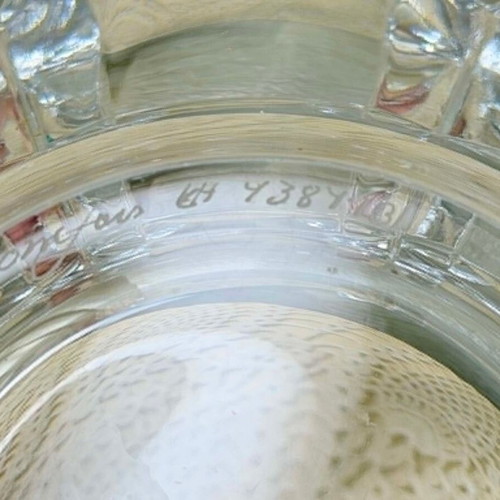 Orrefors Corona Crystal Bowl vintage by Lars Hellsten like new