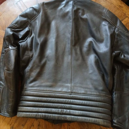 Dainese leather motorcycle jacket used, size XL without protectors
