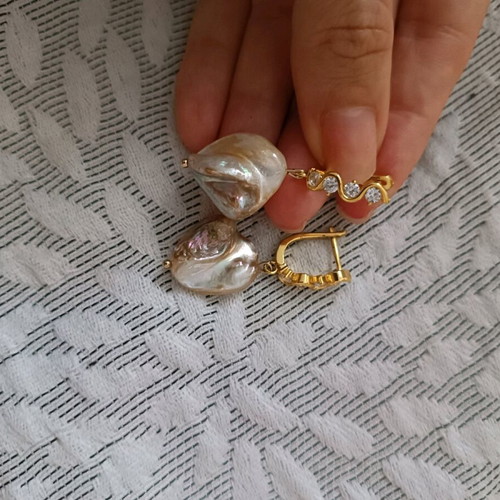 Earrings like new, unused