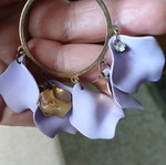Lilac earrings like new