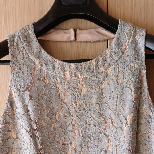 Dress like new, American size 12, gray and beige