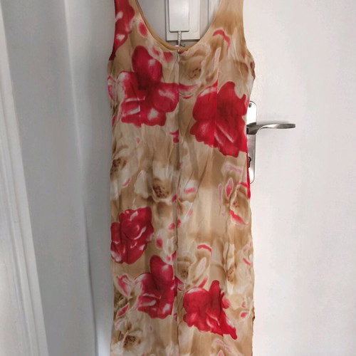 Straight Printed Summer Dress No L