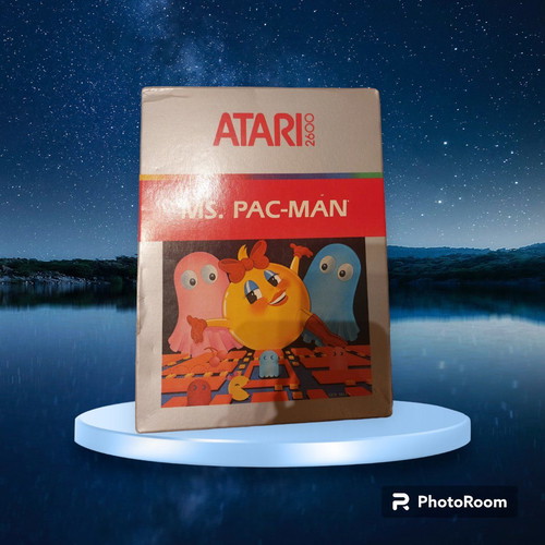 Ms. Pacman Atari 2600 used authentic 80s game