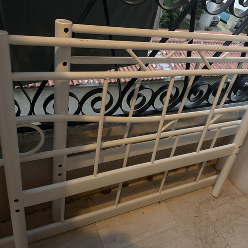 IKEA iron bed frame and mattress 90x200 like new