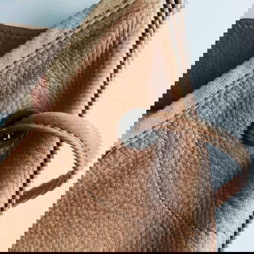 Δερμάτινη τσάντα ώμου Burberry καφέ μεταχειρισμένη