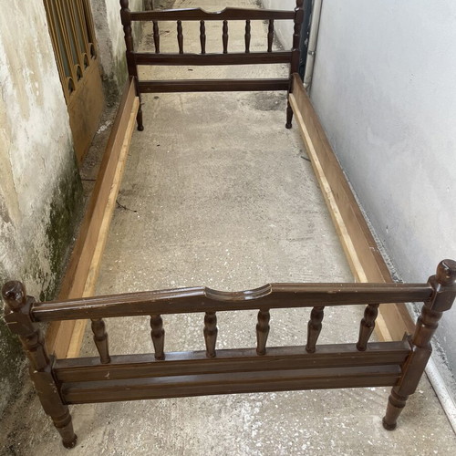Wooden bed frame, set of two