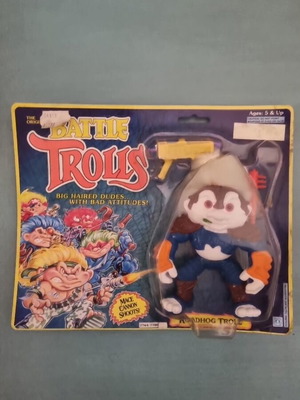Vintage Battle Trolls Roadhog Troll Hasbro 1992 σφραγισμένο MOC