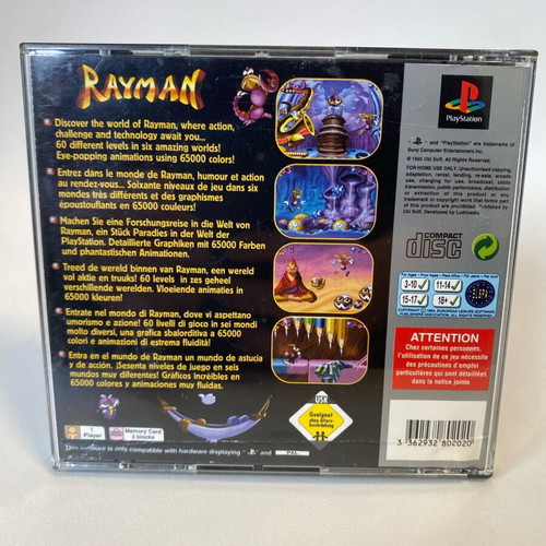 Rayman PlayStation 1 PS1 complete used, English