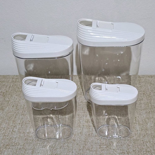 Plastic food containers set of 4 new