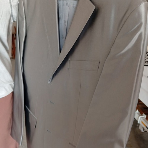 Aslanis wedding suit silver, like new, size XL