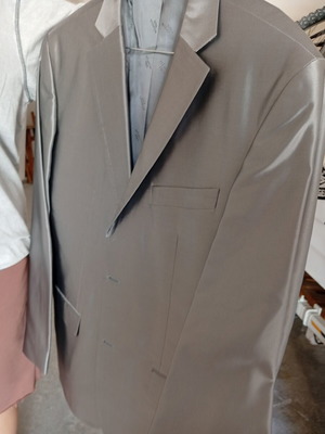 Aslanis wedding suit silver, like new, size XL