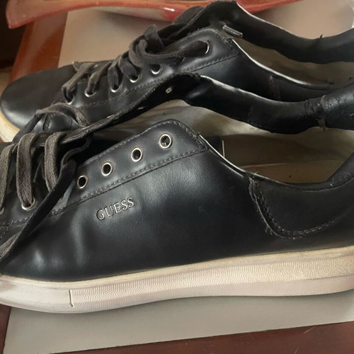 Guess leather casual shoes used, size 46, black