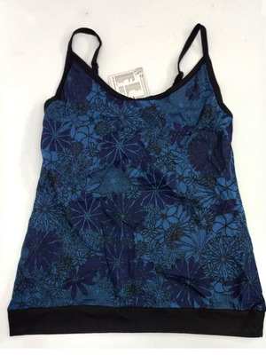 Floral cotton women's top with adjustable straps new, sizes S and M