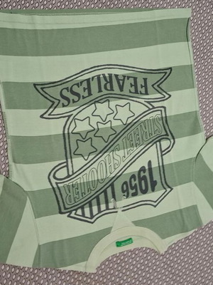 Benetton green shirt like new, size 104 cm for 4 years old