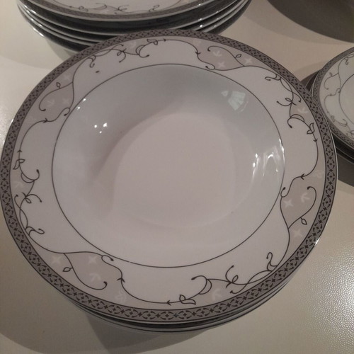 Fine Porcelain Forum dinnerware set new with 1 broken plate