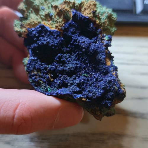 Azurite-Malachite new, China, deep blue with sparkling crystals