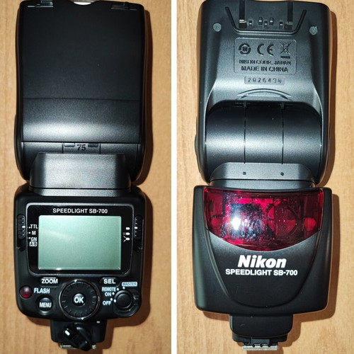 Nikon SB-700 flash with case and accessories