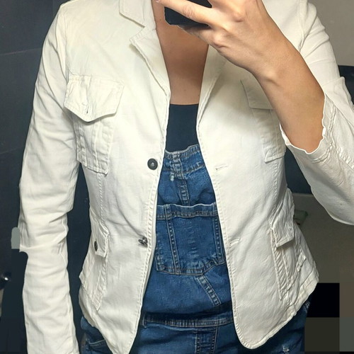 Summer jacket white, like new, one size