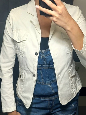 Summer jacket white, like new, one size
