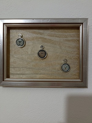 Wooden frame "little clocks"