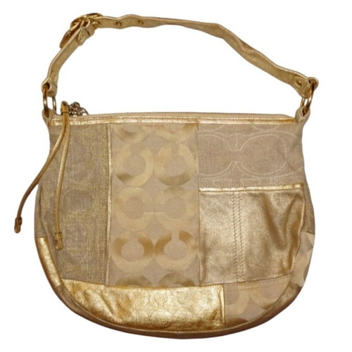 Coach Signature Patchwork Hobo Bag like new, gold tone