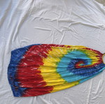 Cotton tie-dye maxi dress, colourful, free size 8–16