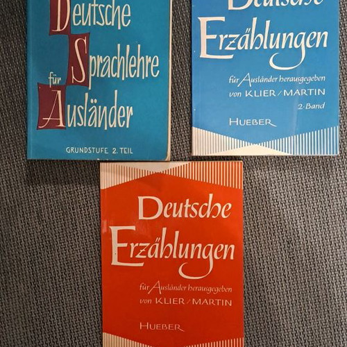 German educational books used, set of 3