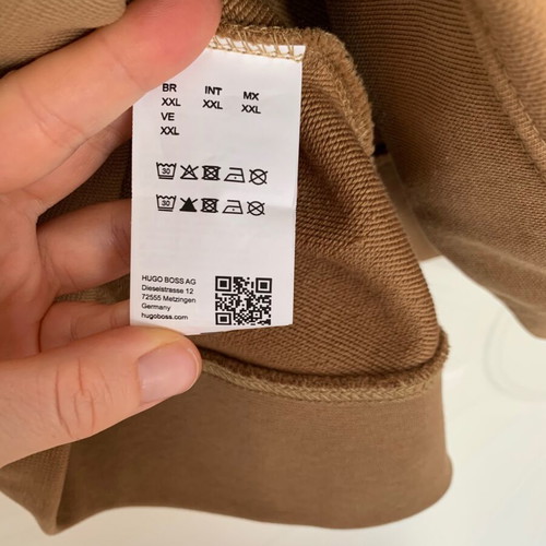 Hugo Boss sweatshirt new, beige and brown, size XXL