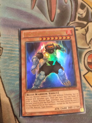 Coach Captain Bearman Yu-Gi-Oh card used, Ultra Rare