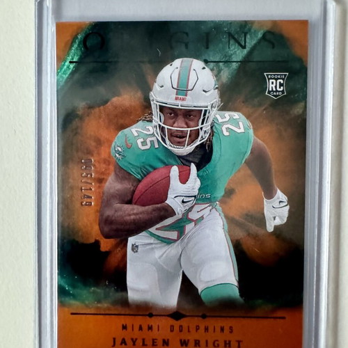 Jaylen Wright 2024 Panini Origins #115 Holo Orange Rookie Card new