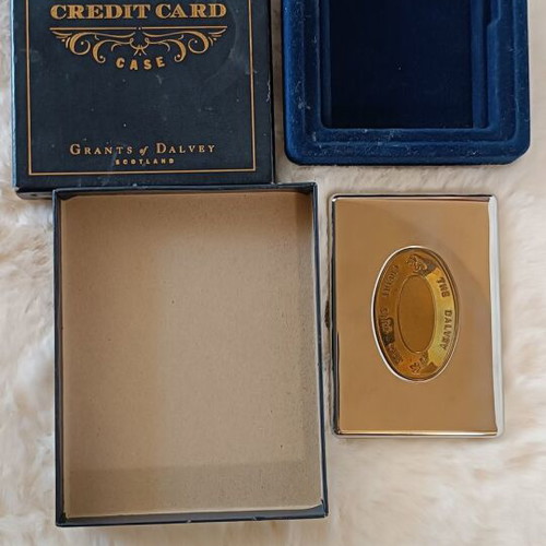 Dalvey Vintage Cardholder New, Silver and Gold, 6 Cards