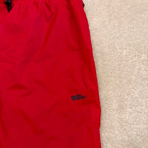Fjällräven HC Hydratic Trail waterproof pants, size L, red