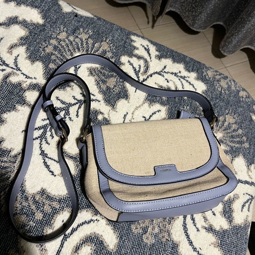 Carpisa crossbody bag like new, beige and purple