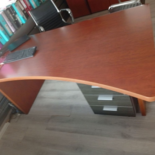 Executive desk solid wood modern like new
