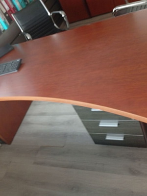 Executive desk solid wood modern like new