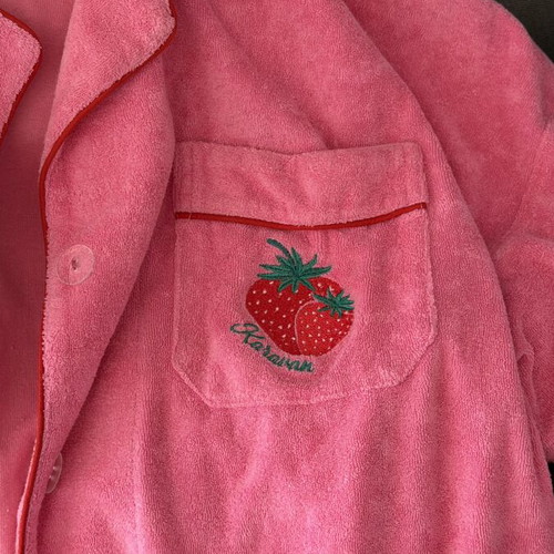 Karavan one size pink beach towel jacket bathrobe