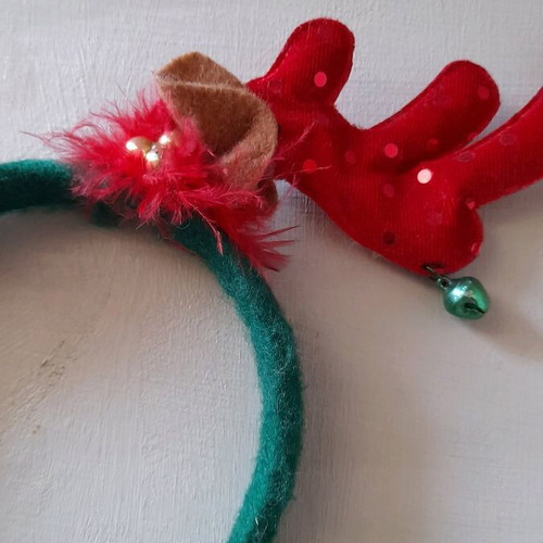 Reindeer headband for pet like new