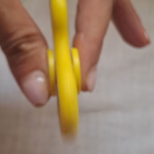 Spinner used, bright yellow color