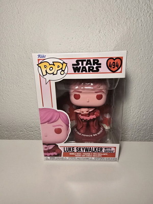 Funko POP! Star Wars Valentines Luke Skywalker with Grogu #494 new