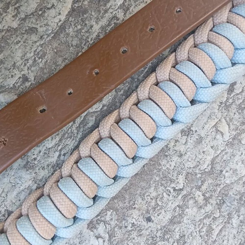 Handmade dog leash like new, made in Greece with 8 loops