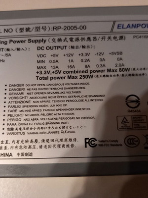 Computer power supply used, small size from Shuttle PC